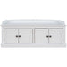 Storage Bench With 4 Doors And Adjustable Shelves, Shoe Bench With Removable Cushion For Living Room, Entryway Hearth and Haven