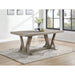 Ruston - Rectangular Dining Table With Trestle Design - Gray Furniture Max
