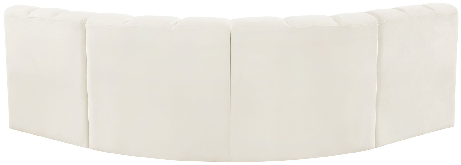 Arc - Velvet 4 Piece Corner Modular Sofa Meridian Furniture