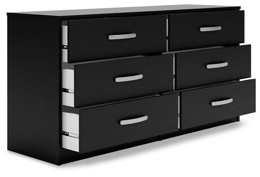 Finch - Six Drawer Dresser - 29'' Height - Black Signature Design by Ashley®