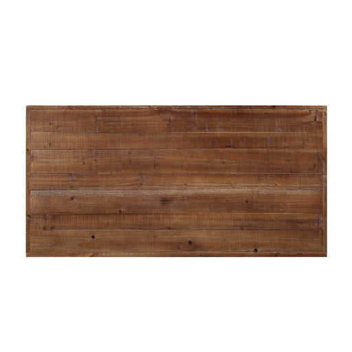 Ikram - Coffee Table - Weathered Oak & Sandy Black ACME