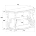 Gretta - Merlot 2 Shelf Sofa Console Table - Brown Furniture Max