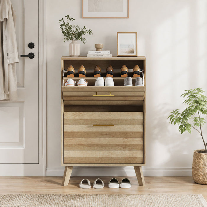 Flip Top Shoe Cabinet Home Essentials