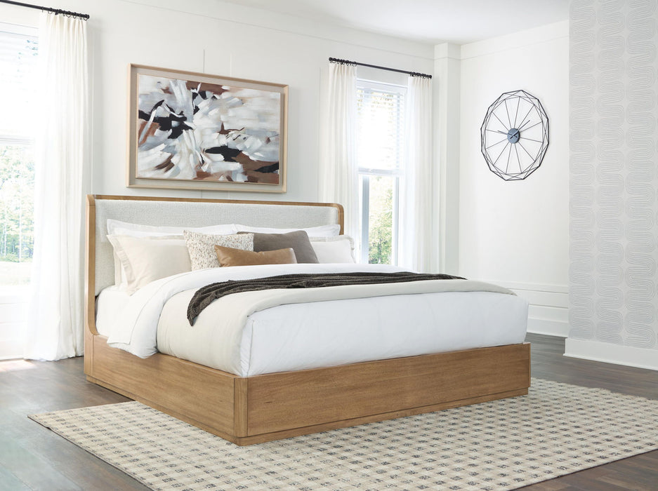 Pamaria - King Upholstered Bed - Light Brown Signature Design by Ashley®