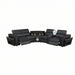 Nova - Sectional With Bluetooth Speaker, LED And Lifting Wine Cabinet Matrix Furniture Group