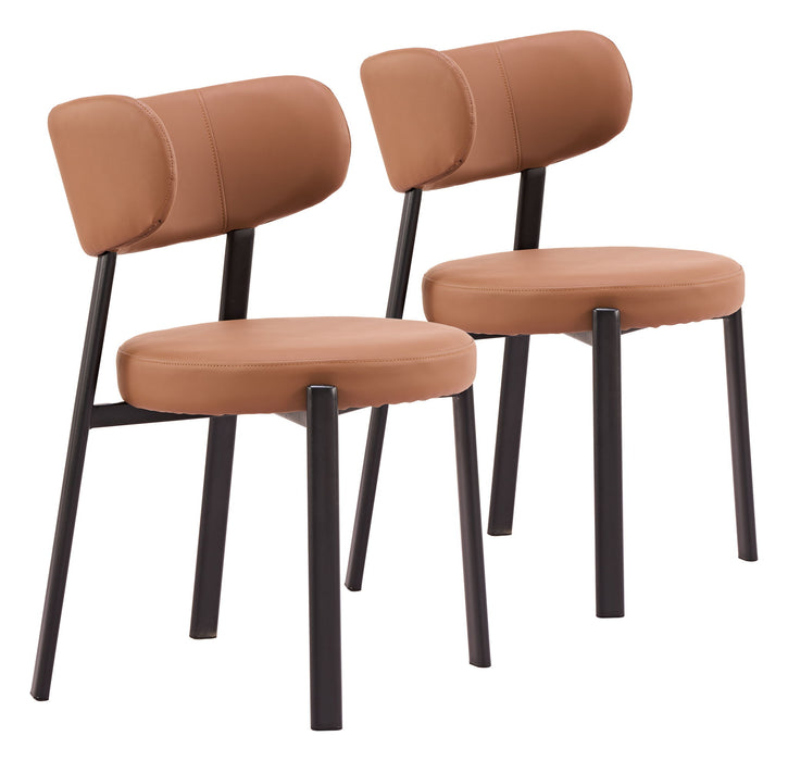 Prairie - Dining Chair (Set of 2) - Brown Zuo Modern