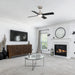 42" Ceiling Fan With Light And Memory Function, DC Reversible Motor, 4 Blades Daily Nest