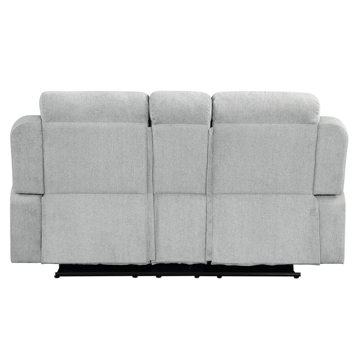 Galya - Motion Loveseat With Console - Light Gray Chenille ACME