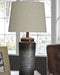 Norbert - Metal Table Lamp (Set of 2) - Gray Signature Design by Ashley®