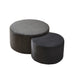 Modern Upholstered Round Coffee Table For Living Room (Set of 2) Home Essentials
