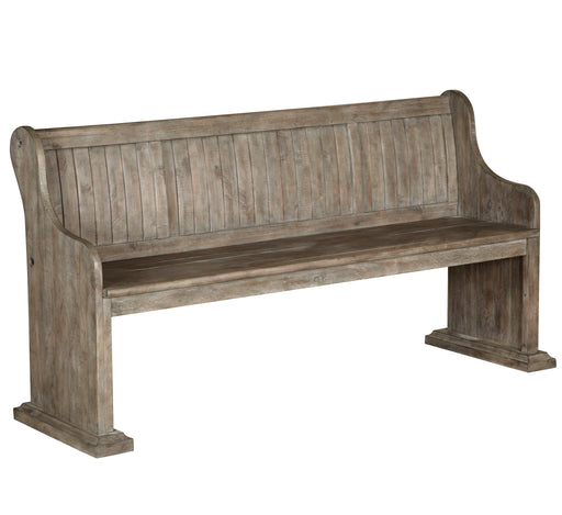 Tinley Park - Bench With Back - Dove Tail Gray Magnussen Furniture