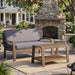 2 Piece Outdoor Conversation Set (Loveseat & Coffee Table With Water-Resistant Cushions) Noble House