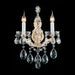 Michael Amini Lighting - La Scala Traditional Crystal Wall Sconce - Gold Michael Amini