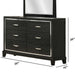 1 Piece Dresser With Tapered Legs Furniture - Black Home Essentials