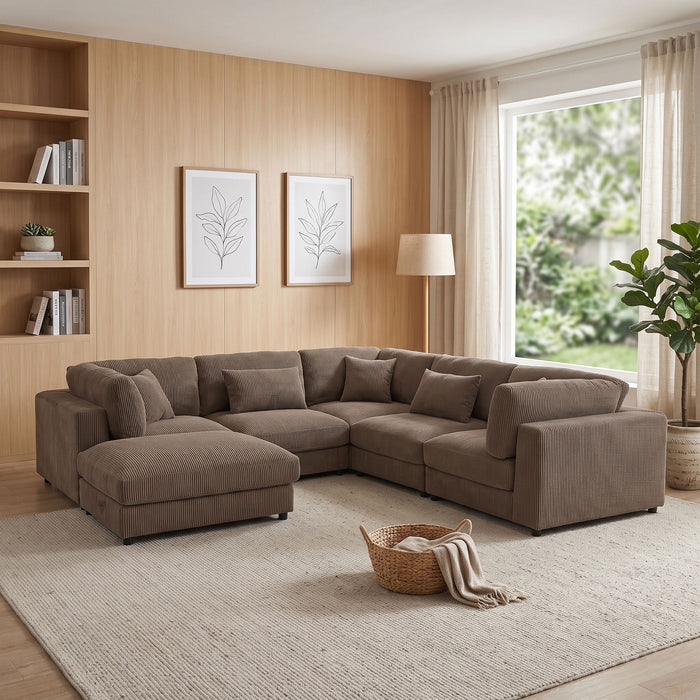Upholstered Modular Sectional & Custom Configuration Home Essentials