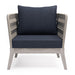 Santiago - Outdoor Conversation Chair - Slate Gray Simpli-Home