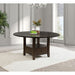 Fulton - Round Dining Table With Drawer - Dark Brown Furniture Max