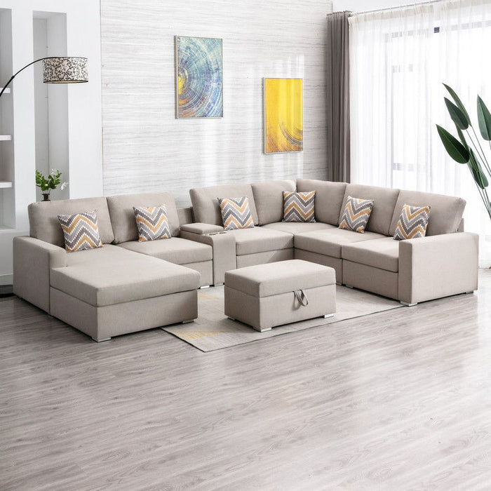 Nolan - 8 Piece Sectional Sofa With Interchangeable Legs