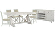 Heron Cove - Extendable Trestle Dining Table Set Magnussen Furniture