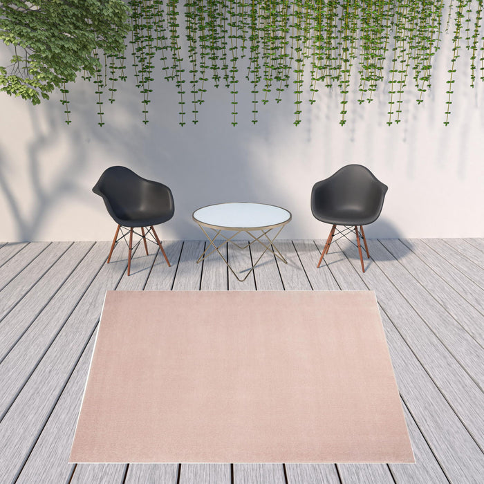 9' X 9' Square Non Skid Indoor / Outdoor Area Rug - Pink