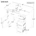 Modern Bathroom Vanity With Sink Top, 2 Doors And 3 Drawers Hearth and Haven