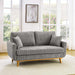 Upholstered Loveseat With Arms And Pillows Home Essentials
