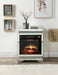 Lotus - Fireplace - Mirrored & Faux Ice Cube Crystals ACME