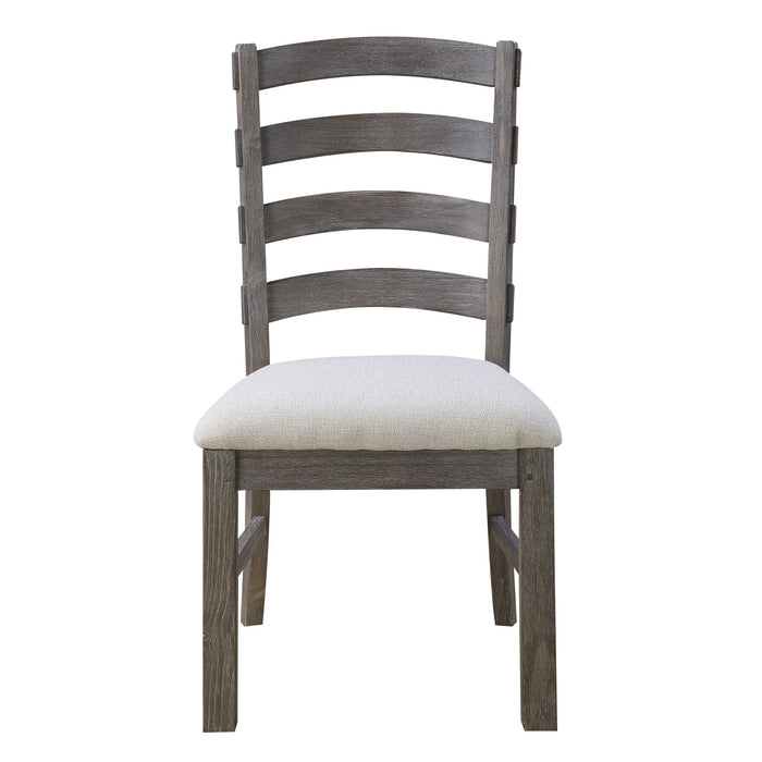 Upholstered Dining Chairs (Set of 2) - Brown - Wood Emerald Home