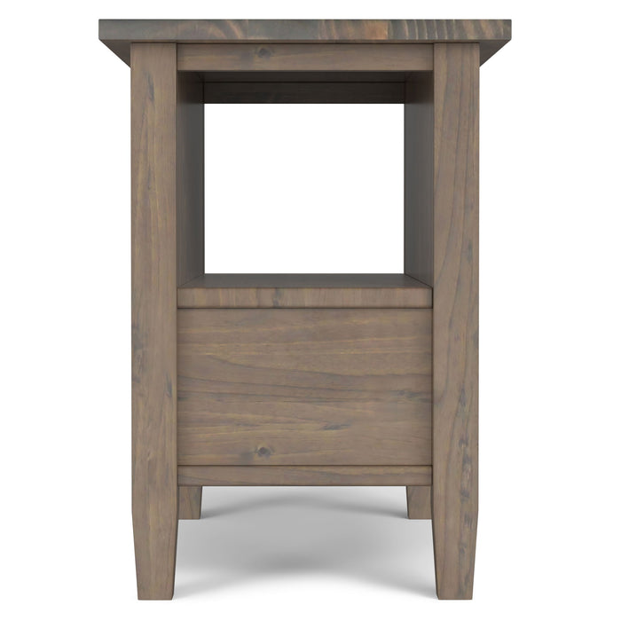 Ela - Narrow End Table - Brown Simpli-Home