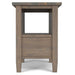 Ela - Narrow End Table - Brown Simpli-Home