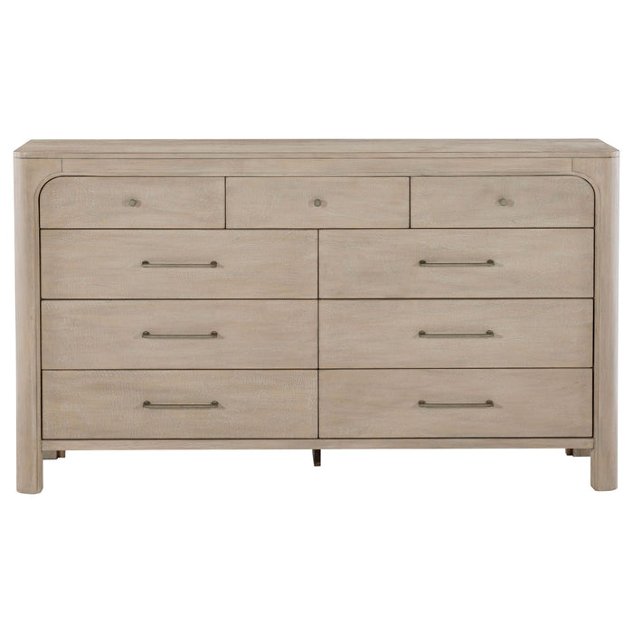 Flores - 9 Drawer Dresser - Mango Color Furniture Max