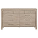 Flores - 9 Drawer Dresser - Mango Color Furniture Max