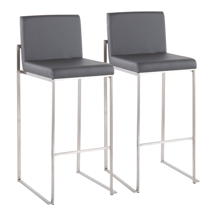 Fuji - Contemporary And Modern Elegance High Back Barstool Lumi Source