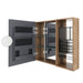 Wall Mounted Bathroom Mirror Cabinet With Adjustable Shelves Storage Cabinet - Imitative Oak Home Essentials