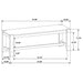 Malvika - Trestle Base Dining Bench - Brown Furniture Max