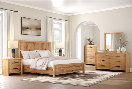 Laramie - Landscape Mirror - Honey Wheat Magnussen Furniture