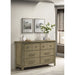 Pelton - 6 Drawer Dresser - Oak Furniture Max