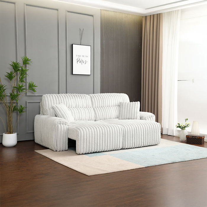 Jaya - Power Motion Sofa With Sleeper & USB Port - Mondo Gray Corduroy ACME
