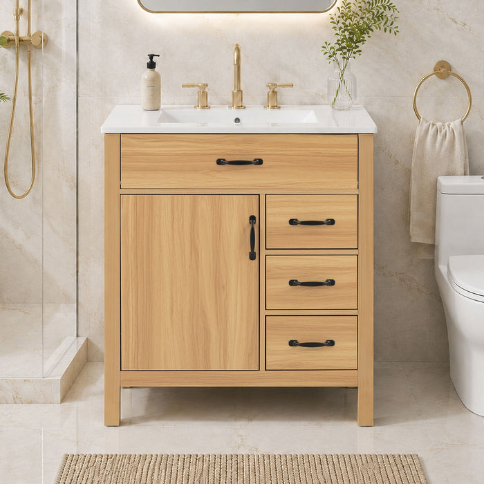 Modern Traditional Bathroom Vanity With Sink Hearth and Haven
