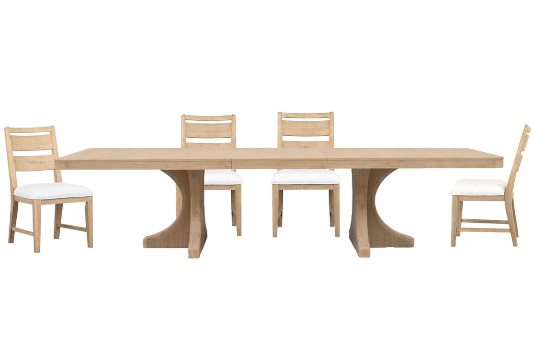Somerset - Extendable Trestle Dining Table Set Magnussen Furniture