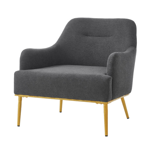 Modern Elegance Accent Chair With Curved Backrest Noble House