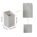 Sloping Laundry Basket With Removable Inner Bin, Concealed Storage Cabinet For Bathroom - Oak Home Essentials