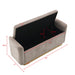 Upholstered Storage Bench With Safety Hinge Home Essentials