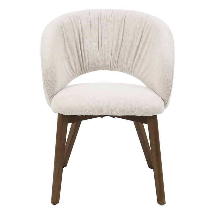 Eada - Arm Chair (Set of 2) - Beige Chenille ACME