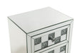 Noralie - 18" X 14" Accent Table With Faux Diamonds - Mirrored ACME