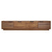 TV Stand, Entertainment Center & Fluted Door & Cable Management, Soft Closing Hinges - Walnut Hearth and Haven