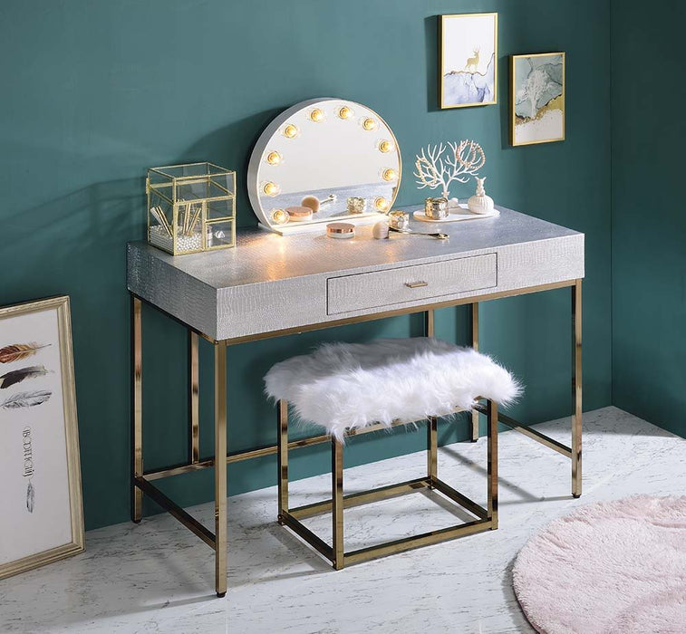 Alma - Accent Mirror - White ACME