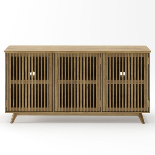TV Stand With Adjustable Shelf - Natural Home Essentials