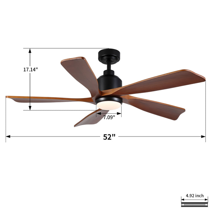 American Farmhouse Ceiling Fan With Light Quiet DC Motor