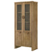 Dreydon - 4 Door Display Cabinet - Light Brown Furniture Max